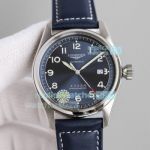 Swiss Replica Longines Spirit Automatic 40MM Watch Blue Dial Blue Leather